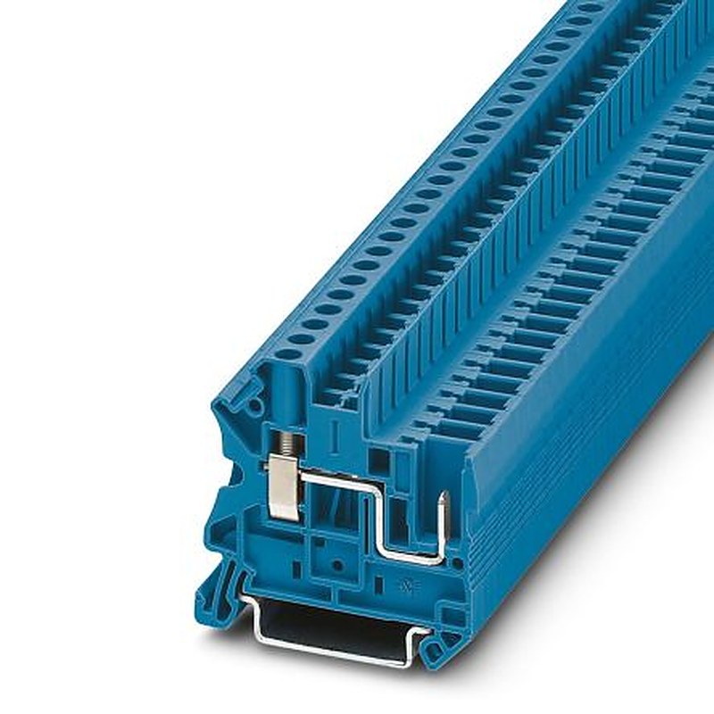 Phoenix Contact 3045596 UT 4 Series Feed Through Terminal Block Blue, 0.14mm², 6 mm², 1-Level, Screw