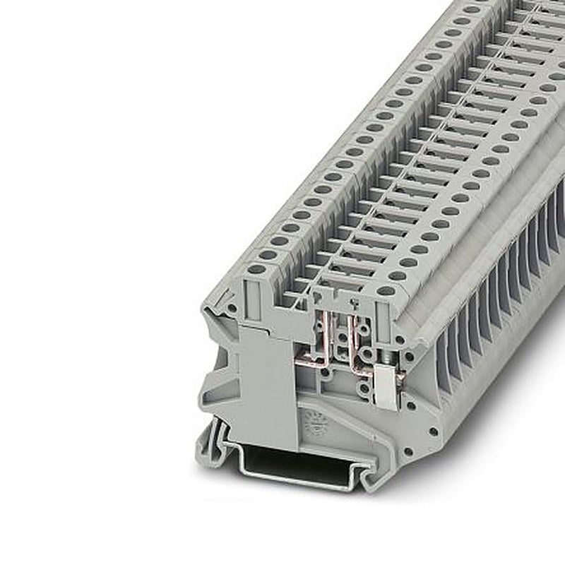 Phoenix Contact 3046142 UT 4-TG Series Disconnect Terminal Block Grey, 0.14mm², 6 mm², 1-Level, Screw