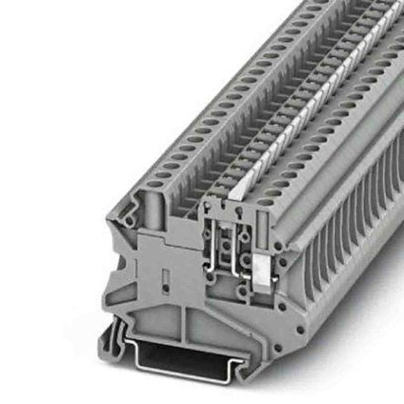 Phoenix Contact 3046150 UT Series Knife Disconnect Terminal Block Grey, 0.14mm², 6 mm², 1-Level, Screw