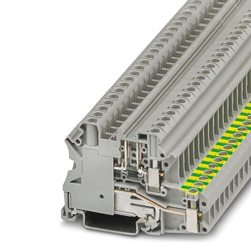 Phoenix Contact 3046235 UT 4-PE/L-DIO/R-L P/P Series Component Terminal Block Grey, 0.14mm², 6 mm², 1-Level, Screw