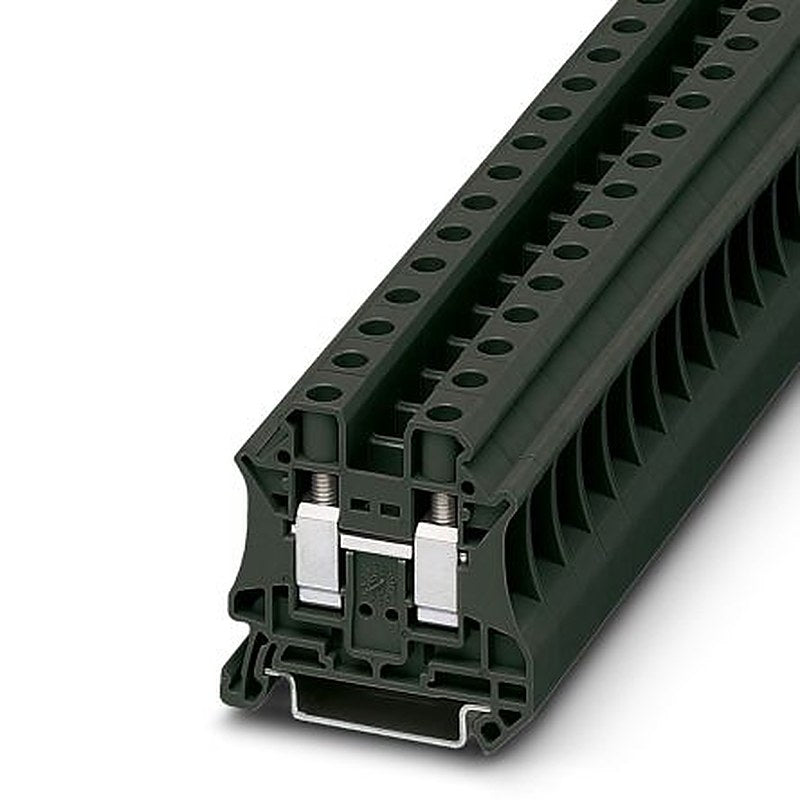 Phoenix Contact 3046320 UT 10 BK Series Feed Through Terminal Block Black, 0.5mm², 16 mm², 1-Level, Screw