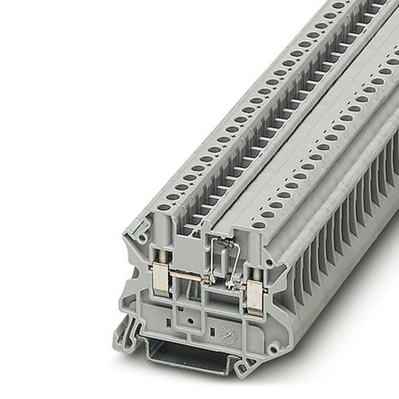 Phoenix Contact UT Series Terminal Block Connector, 2-Way, 10AWG, 26 AWG Wire, 500mA Screw