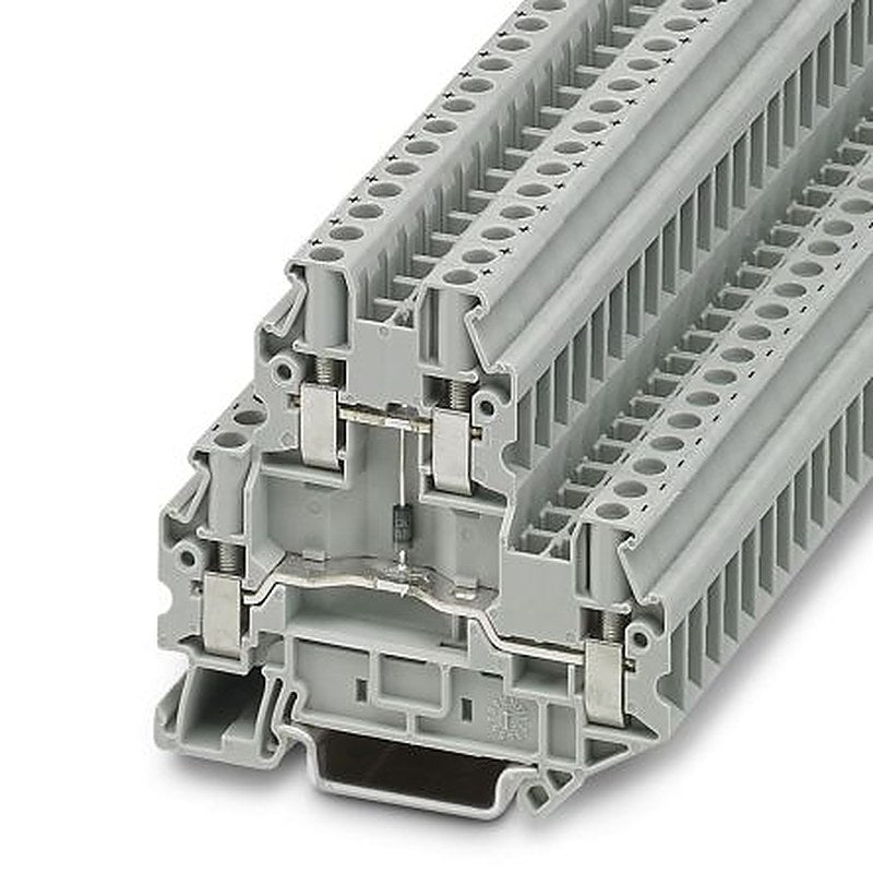 Phoenix Contact UTTB Series Terminal Block Connector, 4-Way, 10AWG, 26 AWG Wire, 30A Screw