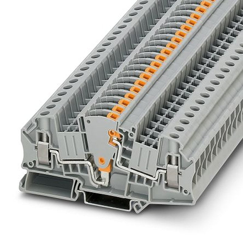 Phoenix Contact 3047400 UTME 6 Series Test Disconnect Terminal Block Grey, 0.2mm², 10 mm², 1-Level, Screw
