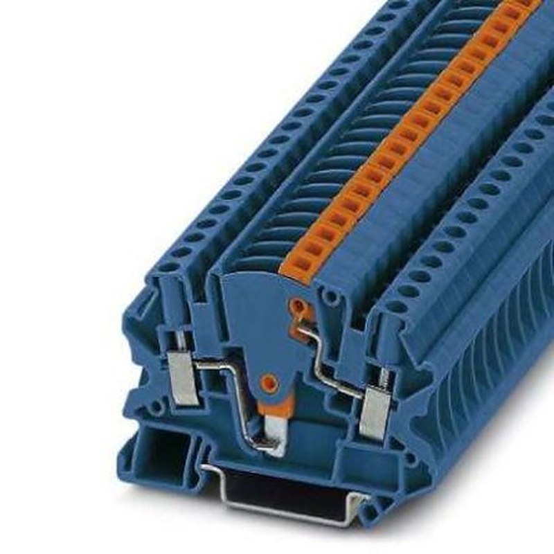 Phoenix Contact 3047454 UTME Series Test Disconnect Terminal Block Blue, 0.14mm², 6 mm², 1-Level, Screw