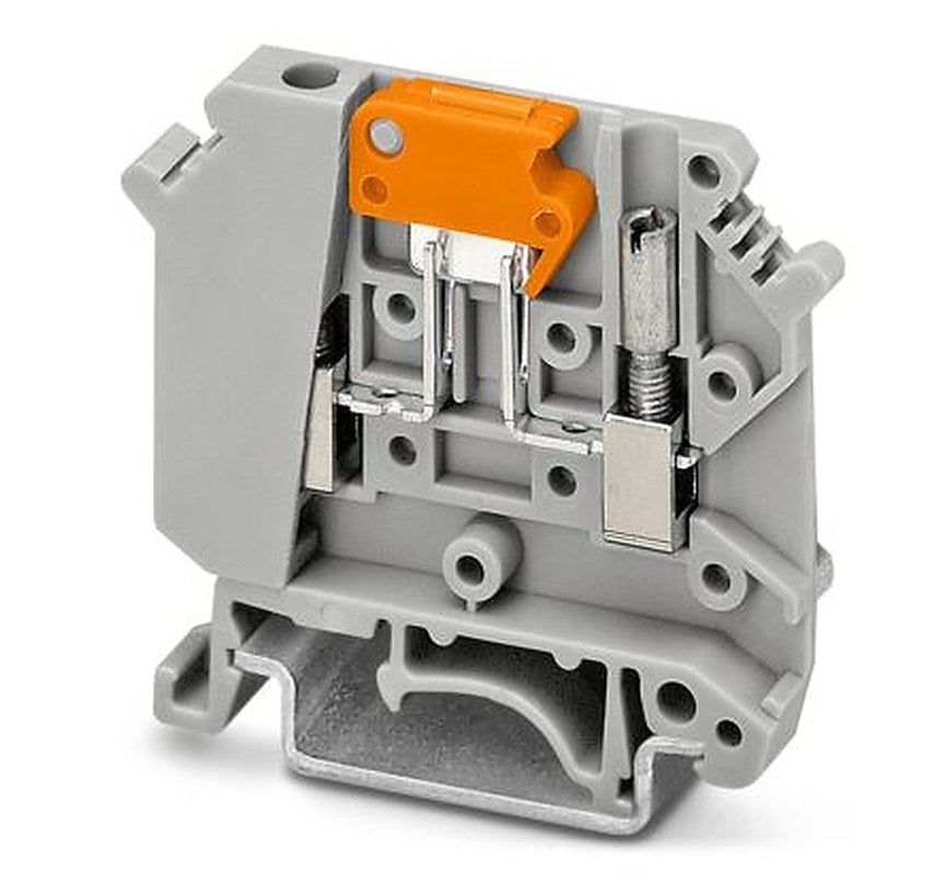 Phoenix Contact 3048292 UK5-MTK-P/P RD Series Knife Disconnect Terminal Block Red, 0.2mm², 6 mm², 1-Level, Screw