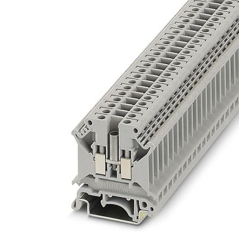 Phoenix Contact 3048441 UK5 N CB Series Feed Through Terminal Block Grey, 0.2mm², 6 mm², 1-Level, Screw