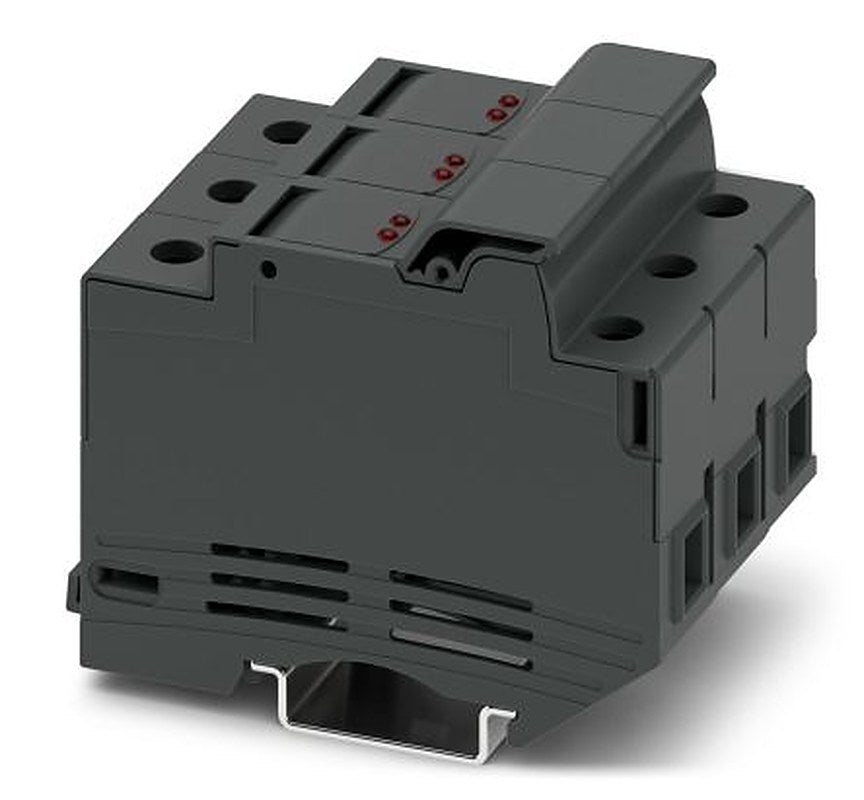 Phoenix Contact 3048632 UK 10.3-CC HESILED N 600 3POL Series Modular Terminal Block Black, 25mm², 1-Level, Screw