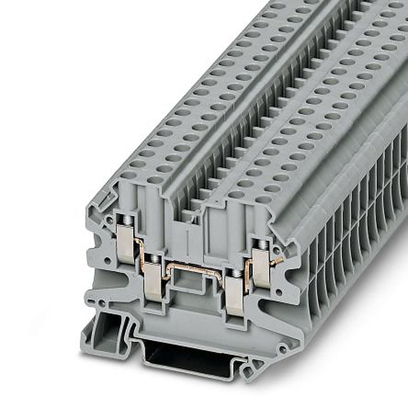 Phoenix Contact 3048823 UT 4-QUATTRO HV Series Multi Level Terminal Block Grey, 0.14mm², 6 mm², 1-Level, Screw