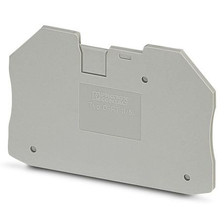 Phoenix Contact D-RT 3/5 Series End Cover for Use with DIN Rail Terminal Blocks