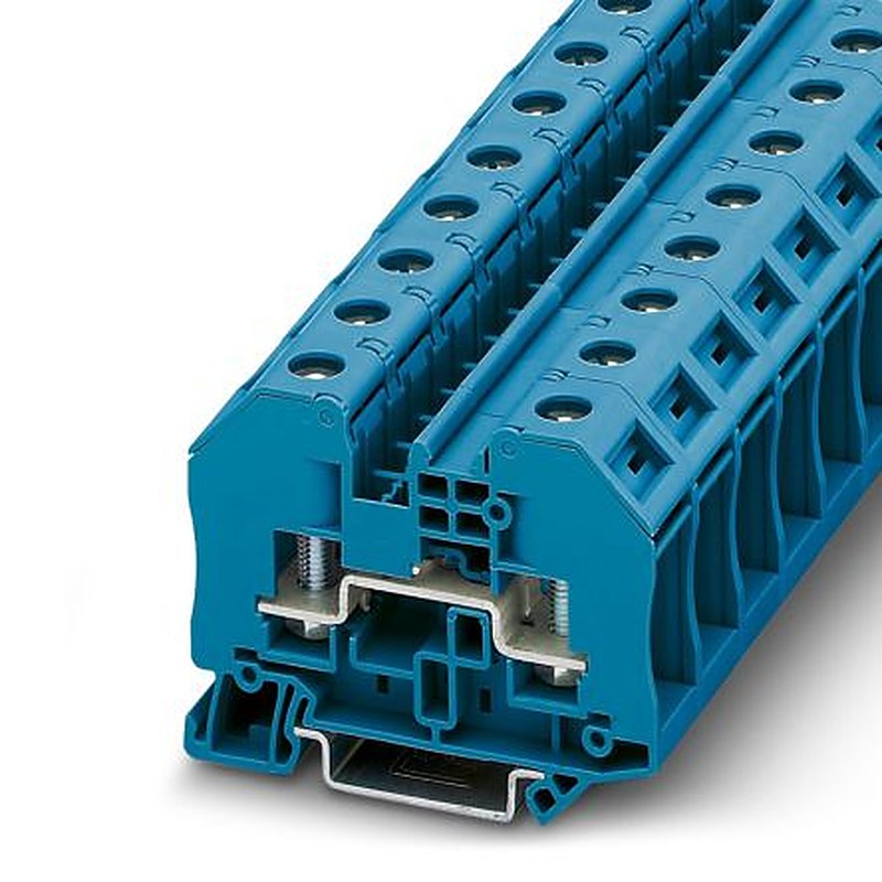Phoenix Contact 3049123 RT 5 BU Series High Current Connector Blue, 0.1mm², 6 mm², 1-Level, Bolt, IECEx, ATEX