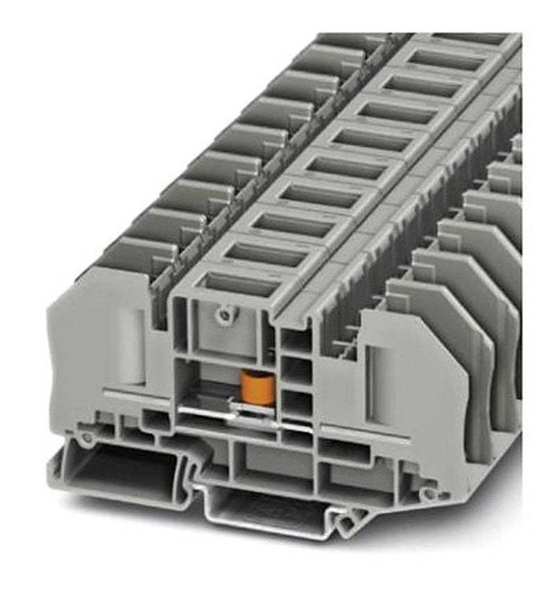 Phoenix Contact 3049233 RTO 5-T Series Test Disconnect Terminal Block Grey, 0.1mm², 6 mm², 1-Level, Bolt