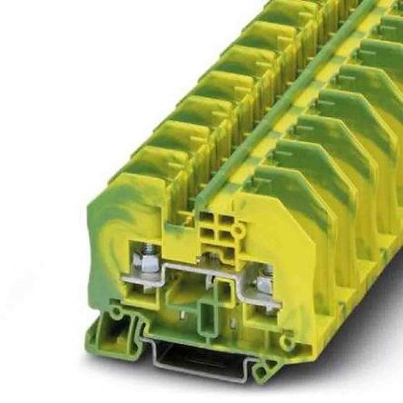 Phoenix Contact 2-Way Non-Fuse DIN Rail Terminal, 0.1mm², 6 mm², 10AWG, 26 AWG Wire, Nut/Bolt, Polyamide Housing,