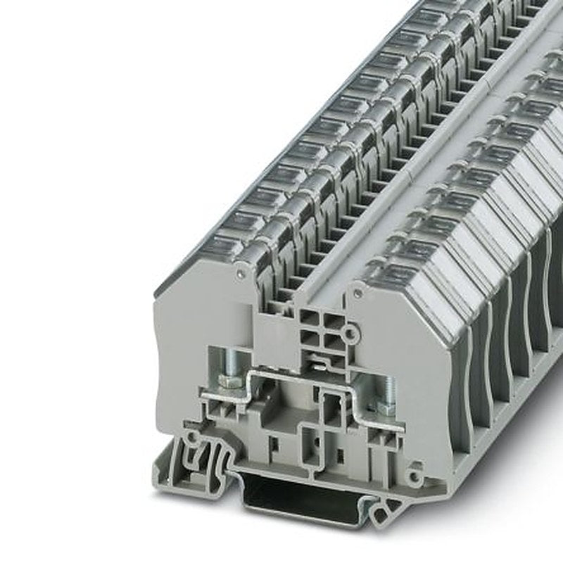 Phoenix Contact 3049945 RTO 3-TC Series Feed Through Terminal Block Grey, 0.1mm², 2.5 mm², 1-Level, Bolt
