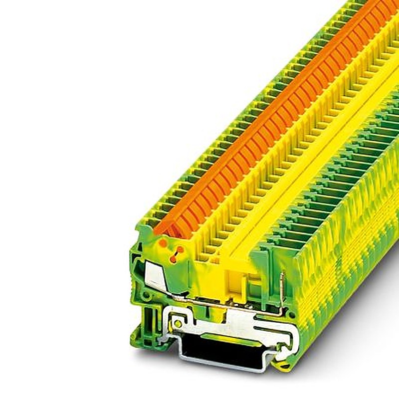 Phoenix Contact 3050099 Earth Terminal Block Green, Yellow, 0.25mm², 1.5 mm², 1-Level, Quick Connect