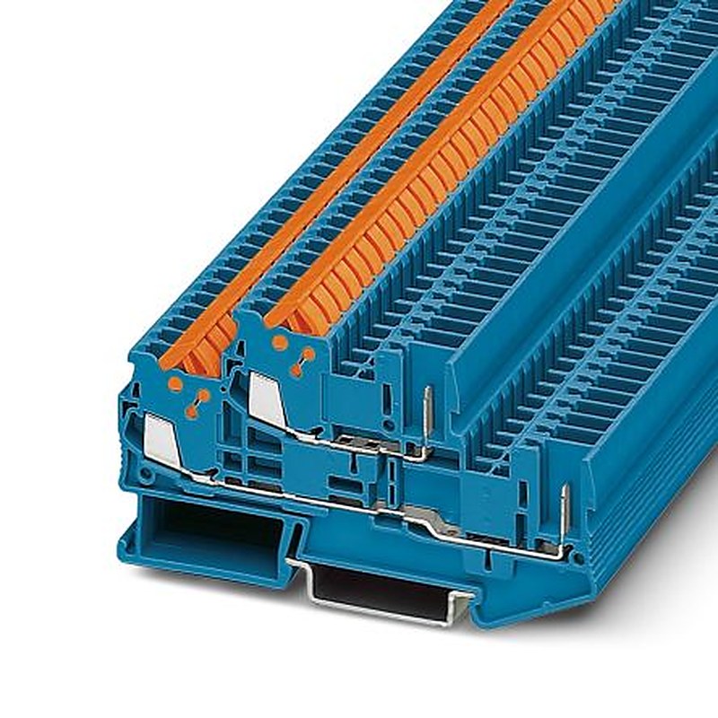 Phoenix Contact 3050206 Double Level Terminal Block Blue, 0.25mm², 1.5 mm², 2-Level, Quick Connect
