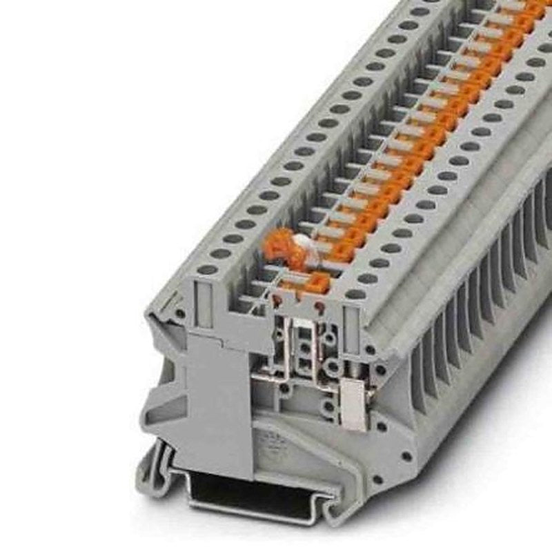 Phoenix Contact 3057267 UT Series Knife Disconnect Terminal Block Yellow, 0.14mm², 6 mm², 1-Level, Screw