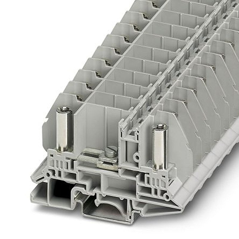 Phoenix Contact 3058114 RBO 5-T Series Test Disconnect Terminal Block Grey, 10mm², 1-Level, Bolt