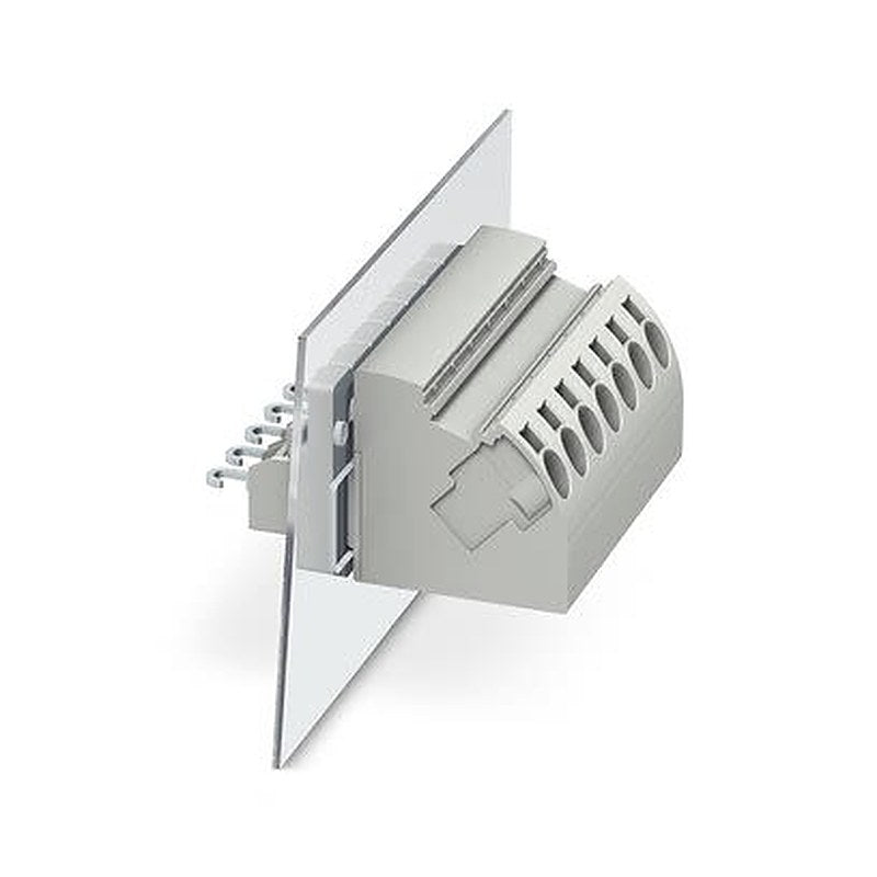 Phoenix Contact PWO 4-POT-SL Series 45° Panel Feed Through Terminal Plug, 2 Contact(s), 8.1 mm Pitch, 1 Row