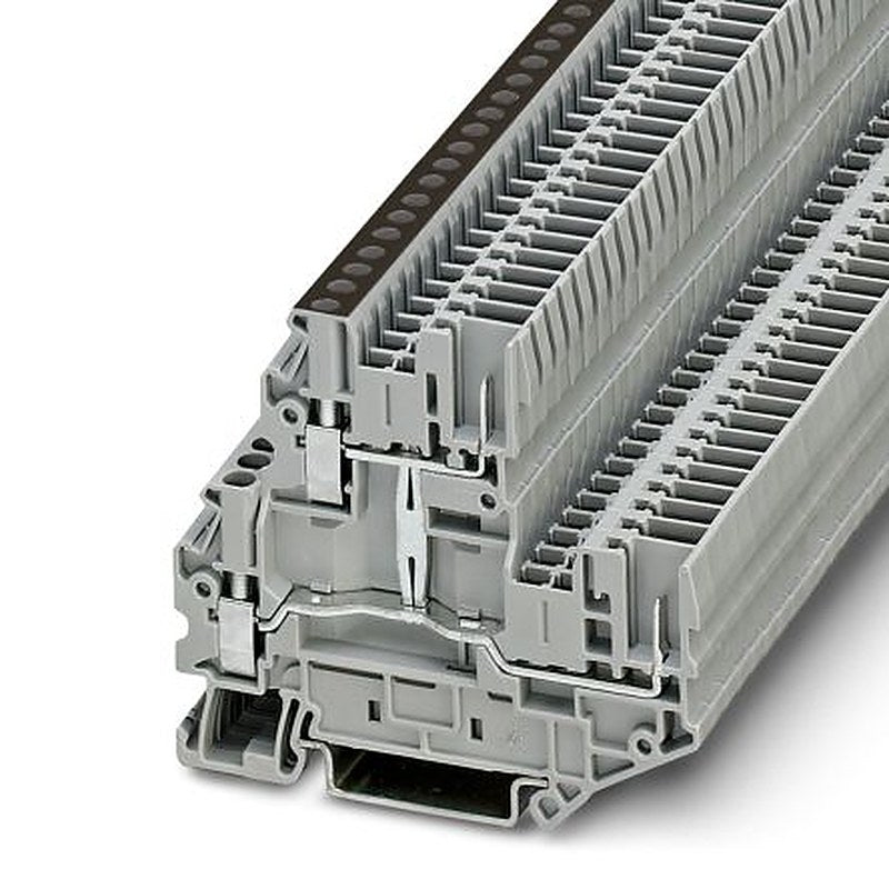 Phoenix Contact 3060377 UTTB 2 Series Double Level Terminal Block Grey, 0.14mm², 4 mm², 2-Level, Screw