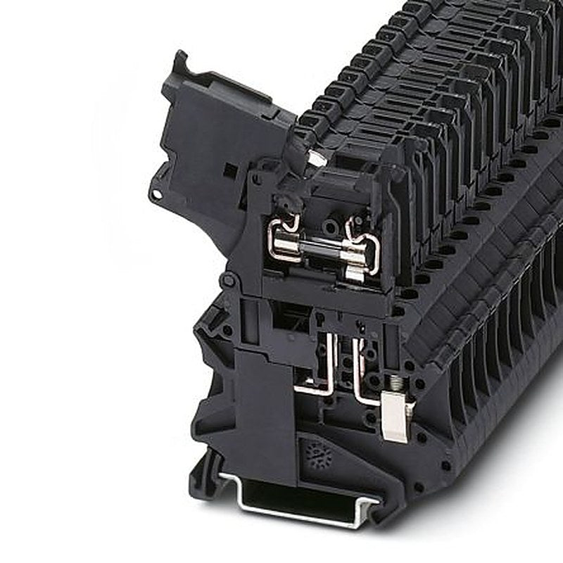 Phoenix Contact 3060527 UT 4-HESI (5X20) BU Series Fuse Modular Terminal Block Blue, 0.14mm², 6 mm², 1-Level Fused,