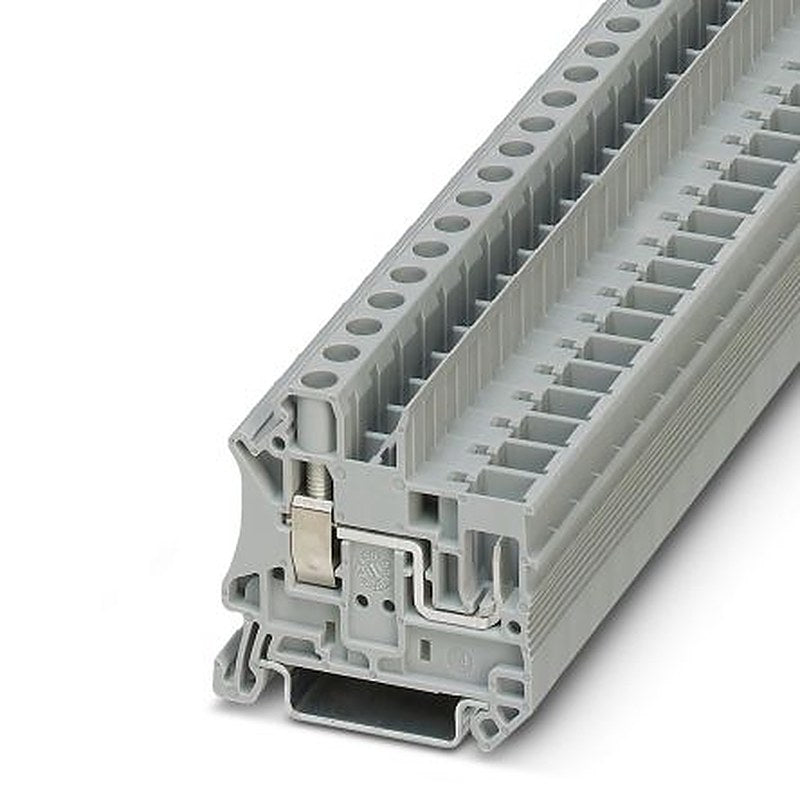 Phoenix Contact 3060539 UT 6/1P Series Feed Through Terminal Block Grey, 0.2mm², 10 mm², 1-Level, Screw