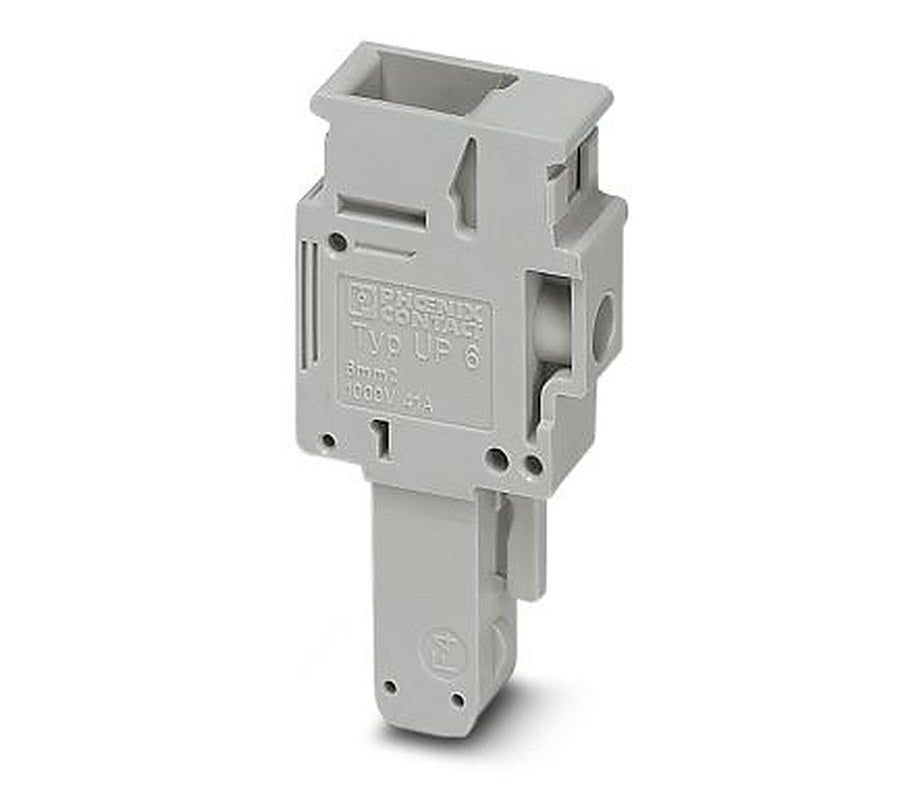 Phoenix Contact UP 6/1 Series Pluggable Terminal Block, 1-Contact, 8.2 mm Pitch, 1 Row, 3060610