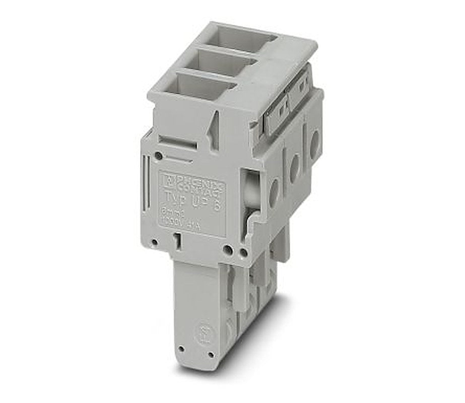 Phoenix Contact UP 6/3 Series Pluggable Terminal Block, 3-Contact, 8.2 mm Pitch, 1 Row, 3060636