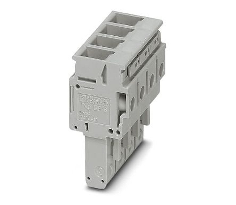 Phoenix Contact UP 6/4 Series Pluggable Terminal Block, 4-Contact, 8.2 mm Pitch, 1 Row, 3060649