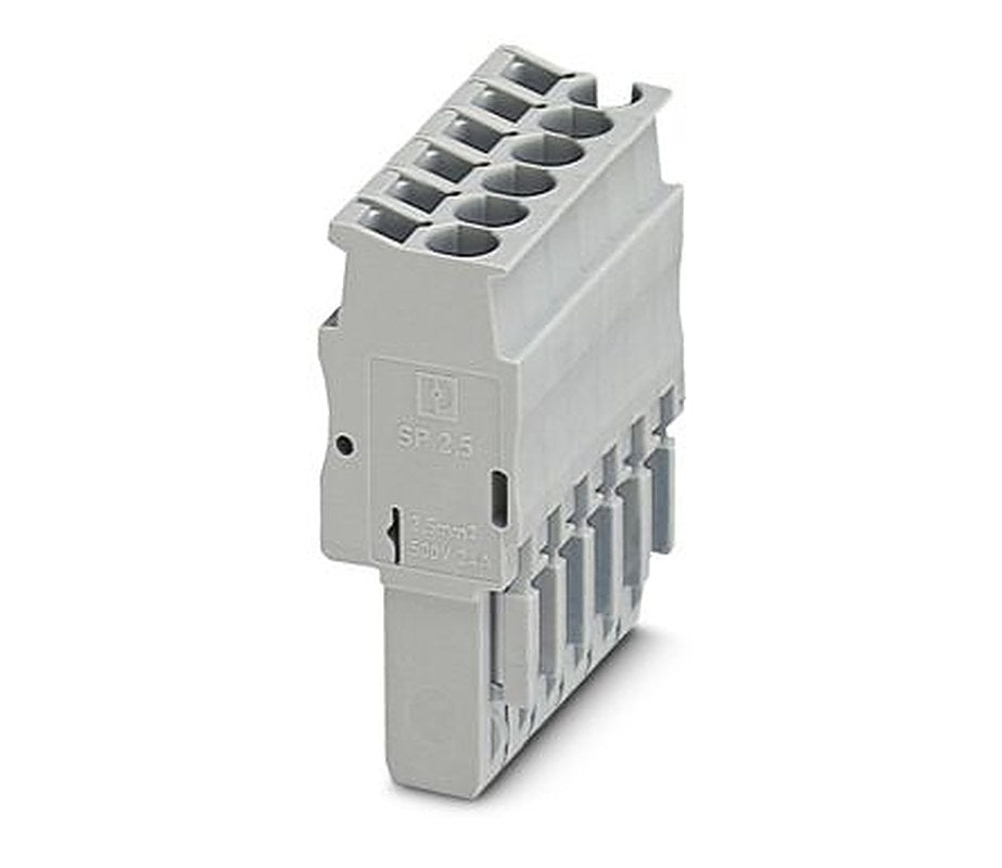 Phoenix Contact SP 2.5/6 NZ:4 Series Pluggable Terminal Block, 6-Contact, 5.2 mm Pitch, 1 Row, 3061127