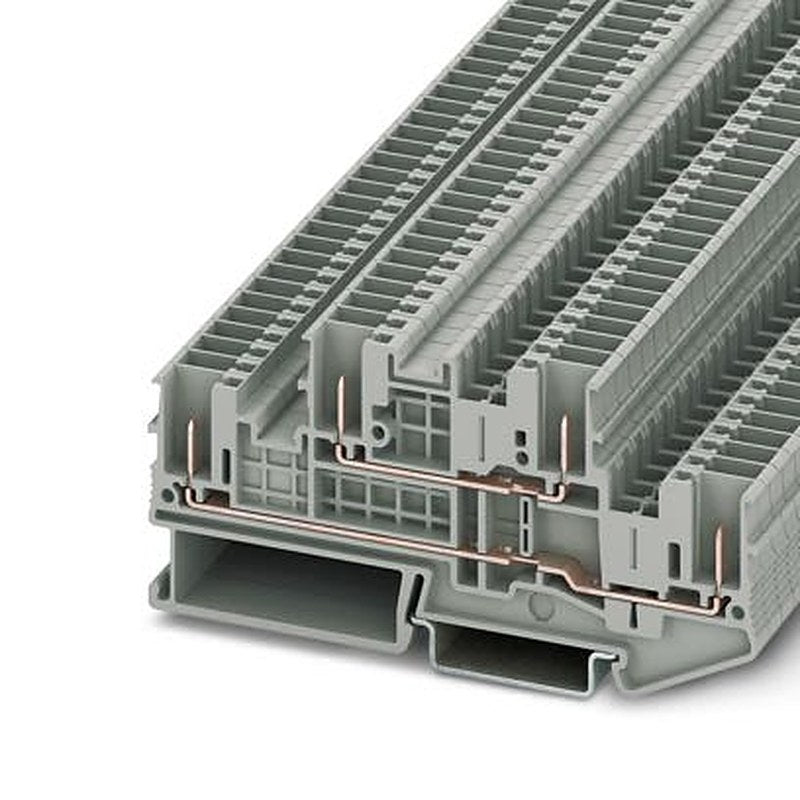 Phoenix Contact 3061486 STTB Series Double Level Terminal Block Grey, 0.08mm², 4 mm², 2-Level, Plug-In