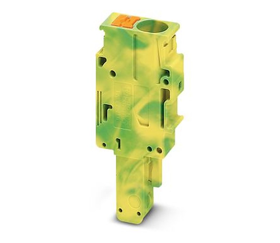 Phoenix Contact PP-H 6/1 GNYE Series Pluggable Terminal Block, 41A