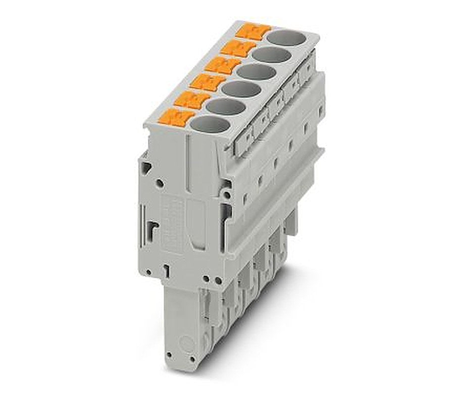 Phoenix Contact PP-H 6/6 Series Pluggable Terminal Block, 6-Contact, 8.2 mm Pitch, 1 Row, 3061619