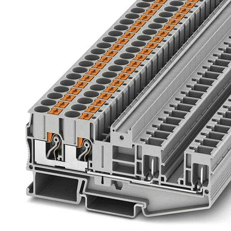 Phoenix Contact PT 6-QUATTRO/2P Series Feed Through Terminal Block Push-in