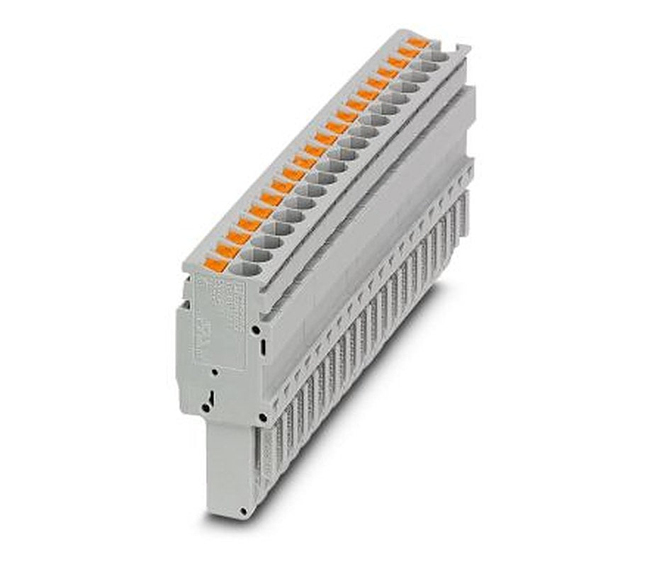 Phoenix Contact PP-H 2.5/20 Series Pluggable Terminal Block, 20-Contact, 3.5 mm Pitch, 1 Row, 3061884