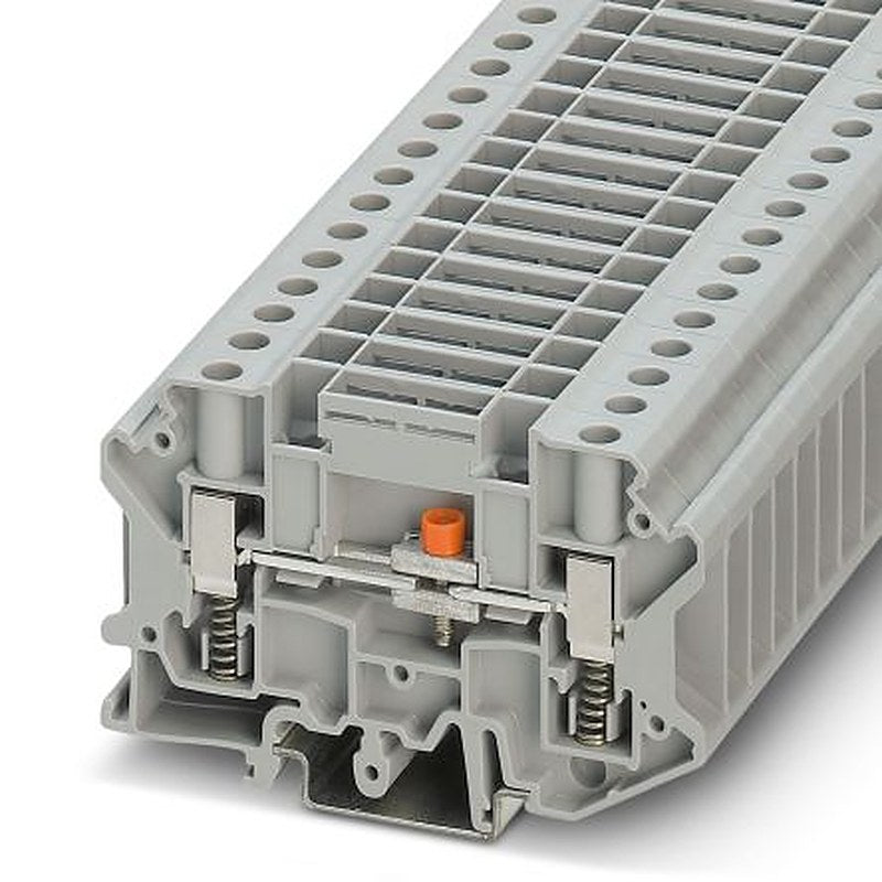 Phoenix Contact 3070310 USST 6-T/SB Series Test Disconnect Terminal Block Grey, 0.2mm², 10 mm², 1-Level, Screw