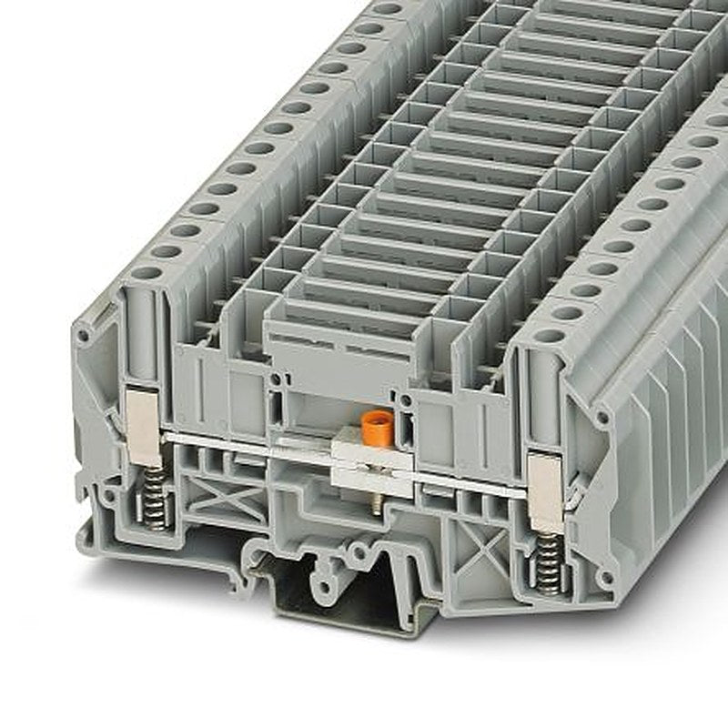 Phoenix Contact 3070330 USST 6-T/SP Series Disconnect Terminal Block Grey, 6mm², 1-Level, Screw