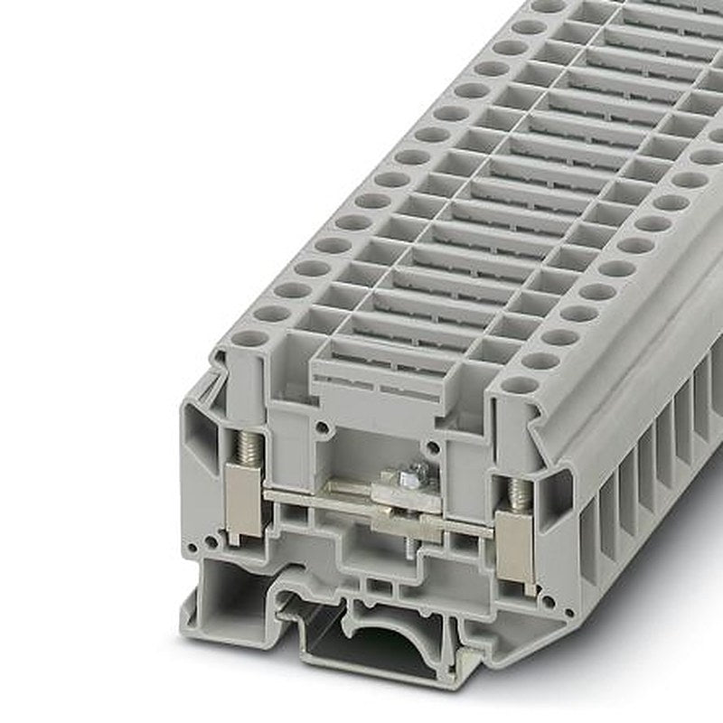 Phoenix Contact 3072803 UK 6-T Series Disconnect Terminal Block Grey, 1-Level, Screw