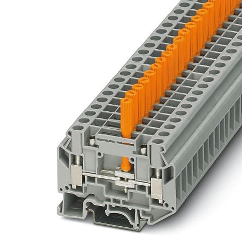 Phoenix Contact 3072804 UK 6-TK-P Series Disconnect Terminal Block Grey, 6mm², 1-Level, Screw