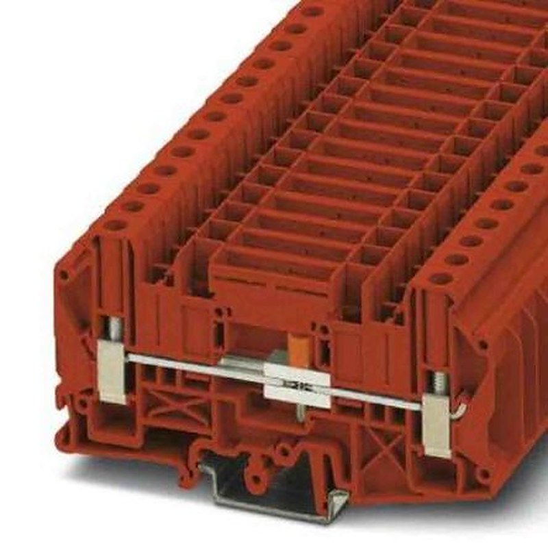 Phoenix Contact 3072818 UT Series Disconnect Terminal Block Red, 0.2mm², 10 mm², 1-Level, Screw