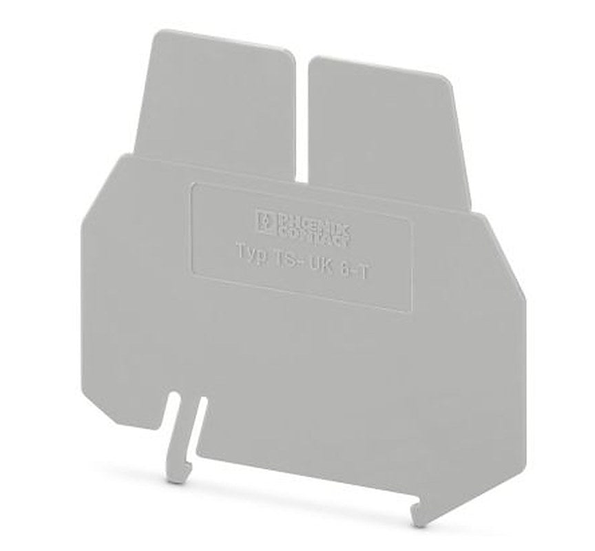 Phoenix Contact TS-UK 6-T Series Separating Plate for Use with DIN Rail Terminal Blocks