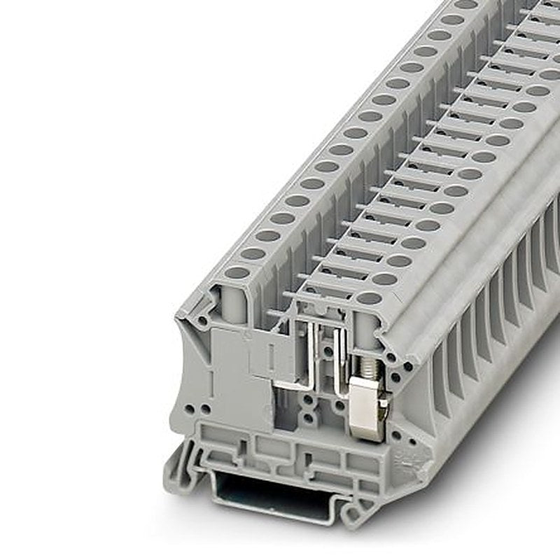 Phoenix Contact 3073870 UT 6-TG P/P-EX Series Disconnect Terminal Block Grey, 0.2mm², 10 mm², 1-Level, Screw