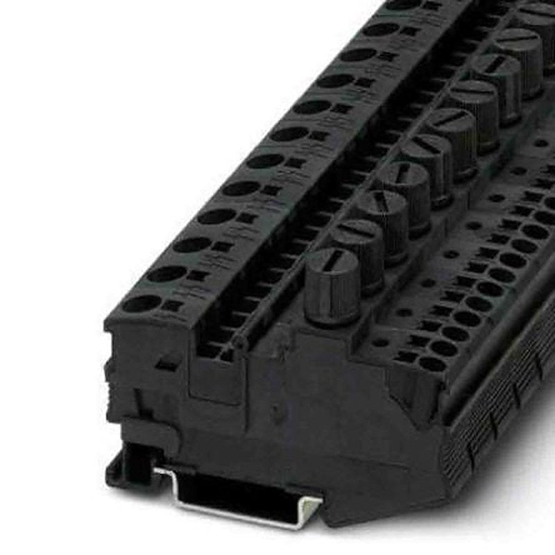 Phoenix Contact 3073979 DT Series Fuse Modular Terminal Block Black, 0.5mm², 10 mm², 1-Level Fused, Leg Spring, IECEx,