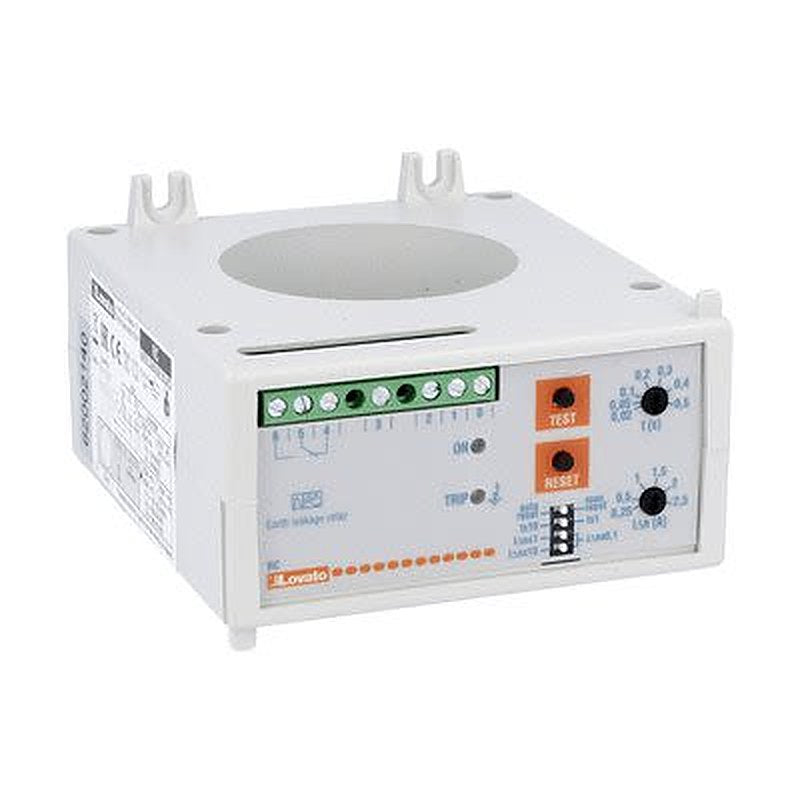 Lovato Earth Leakage Relay, 50/60 Hz Frequency, Normally De-Energised Output