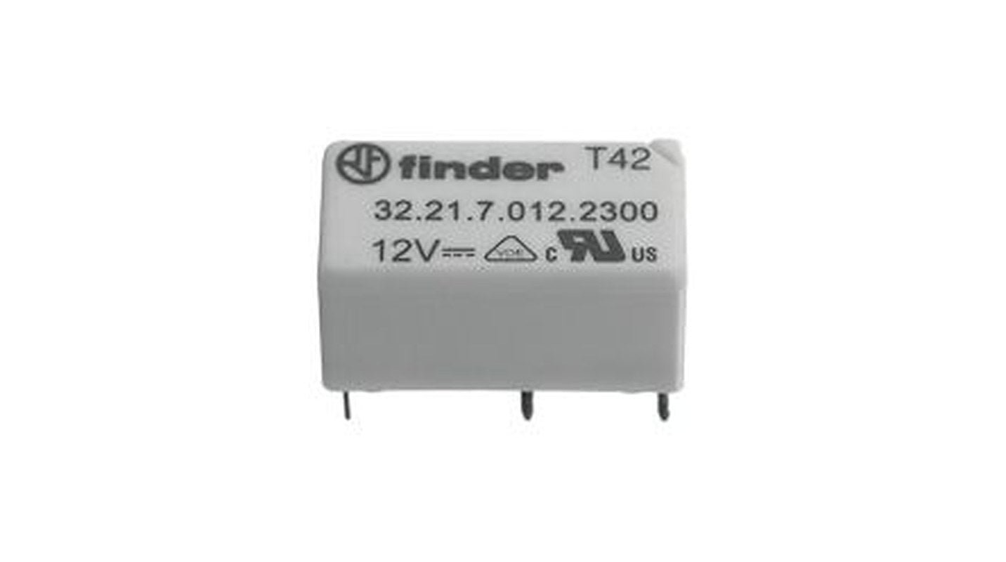 Finder Through Hole Power Relay, 5V Coil, 6A Switching Current, SPDT