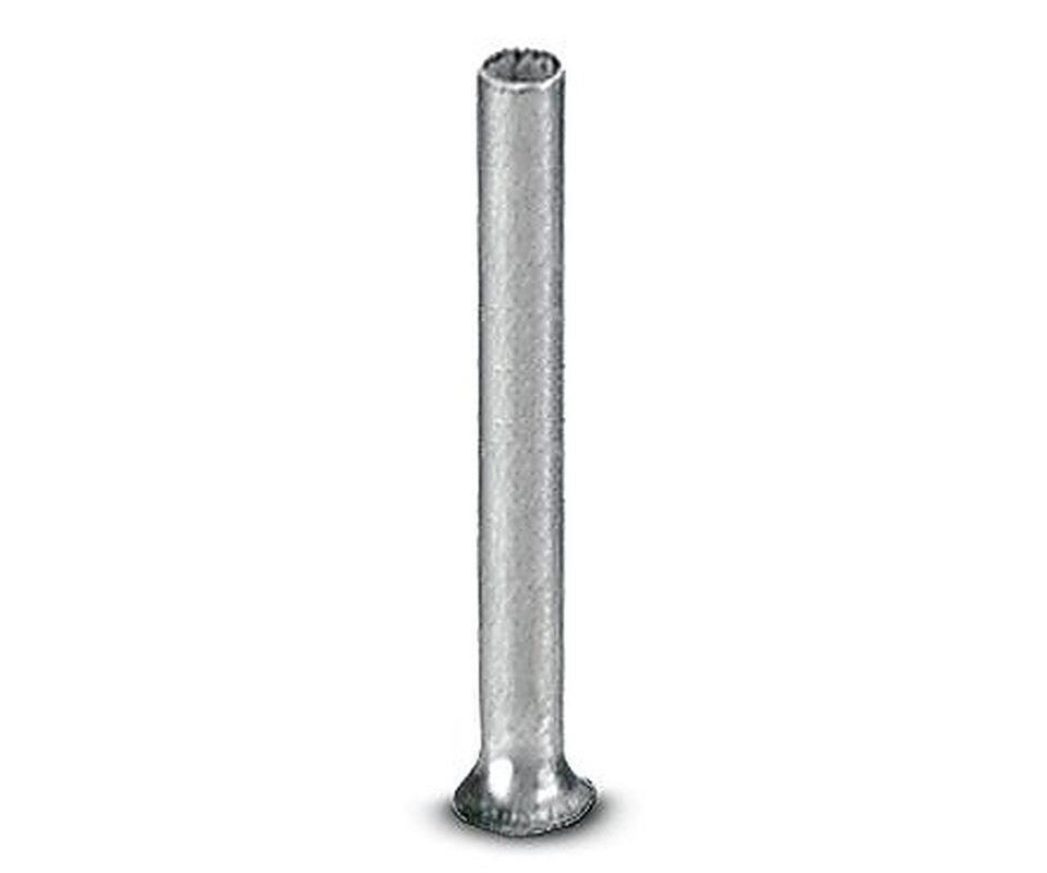 Phoenix Contact, A 1 -10 3200250 Insulated Ferrule, 10 mm Pin Length, 1.4 mm Pin Diameter, Silver to 18 AWG Wire Size