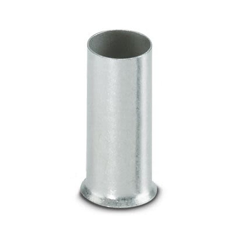 Phoenix Contact, A 25 -18 Ferrule, 18 mm Pin Length, 7.3 mm Pin Diameter, Silver to 4 AWG Wire Size