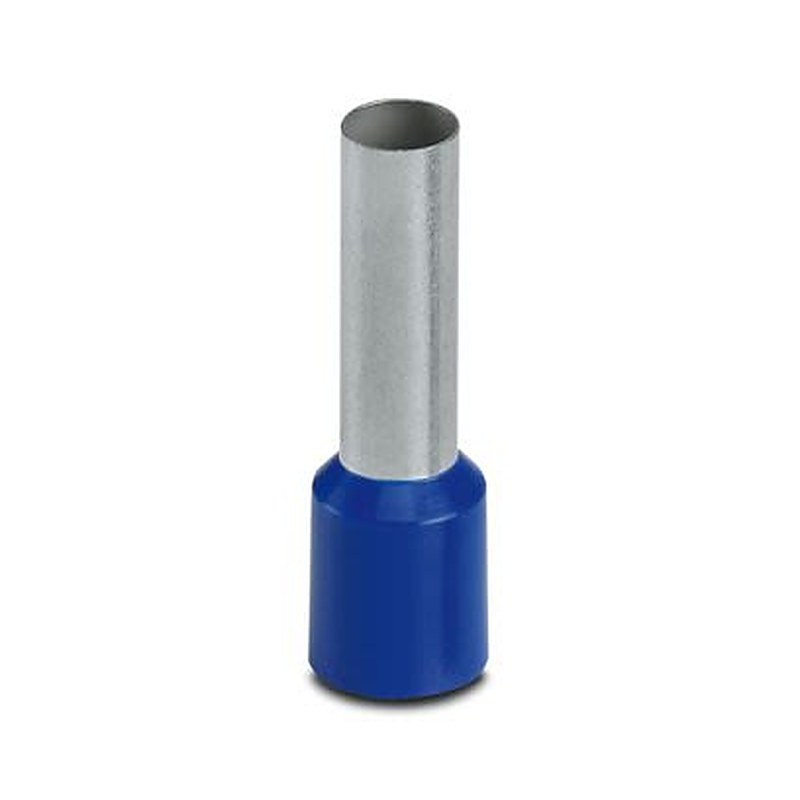 Phoenix Contact Insulated Ferrule, 18 mm Pin Length, 5.8 mm Pin Diameter, Blue to 6 AWG Wire Size