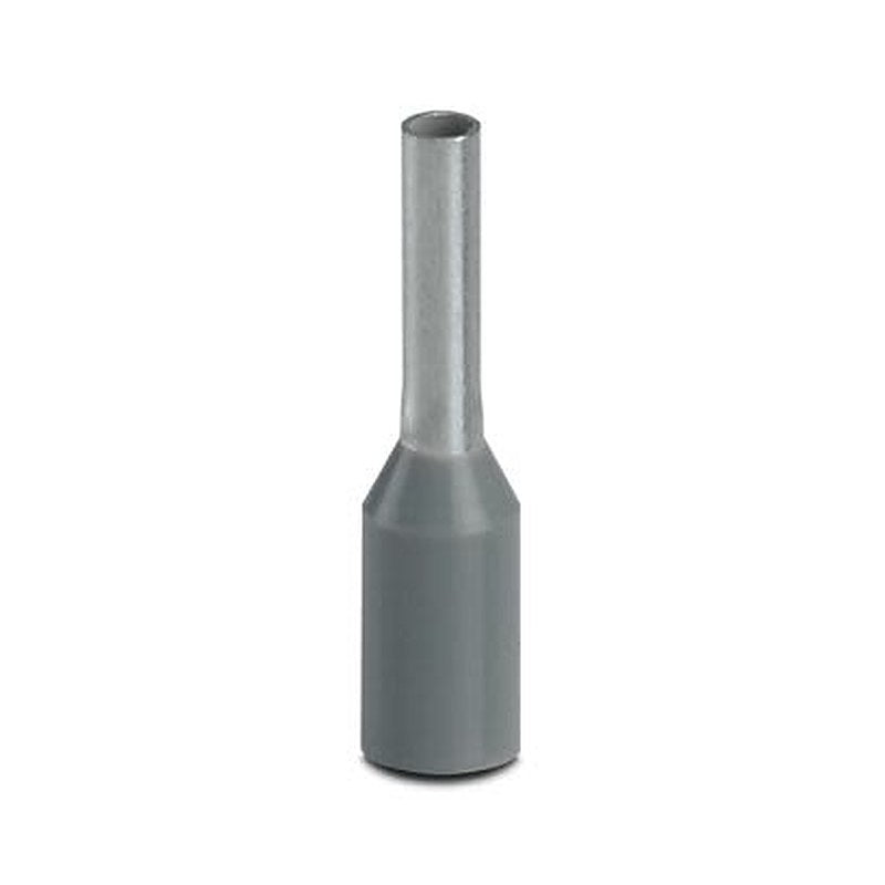 Phoenix Contact Insulated Ferrule, 6 mm Pin Length, 1.3 mm Pin Diameter, Grey to 18 AWG Wire Size