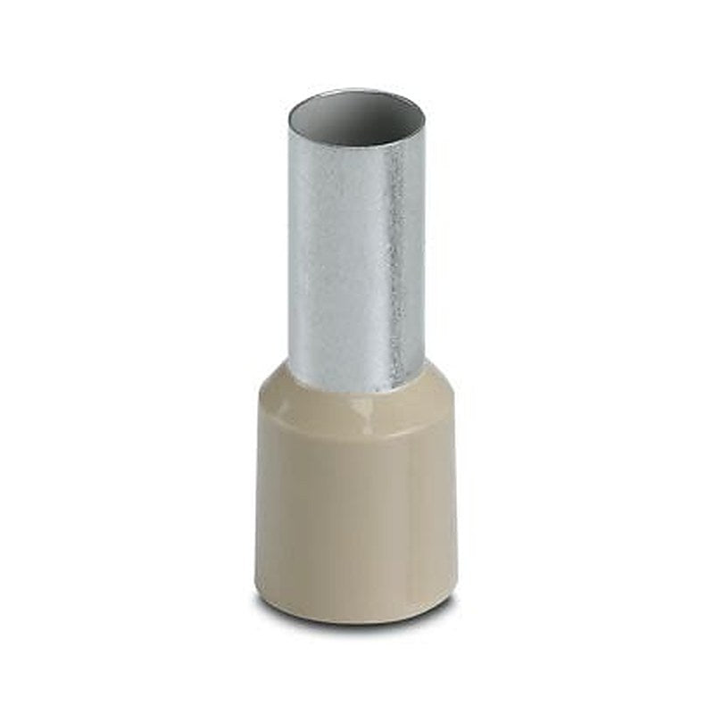 Phoenix Contact, AI 35 -16 BE Insulated Ferrule, 16 mm Pin Length, 8.3 mm Pin Diameter, Beige to 2 AWG Wire Size